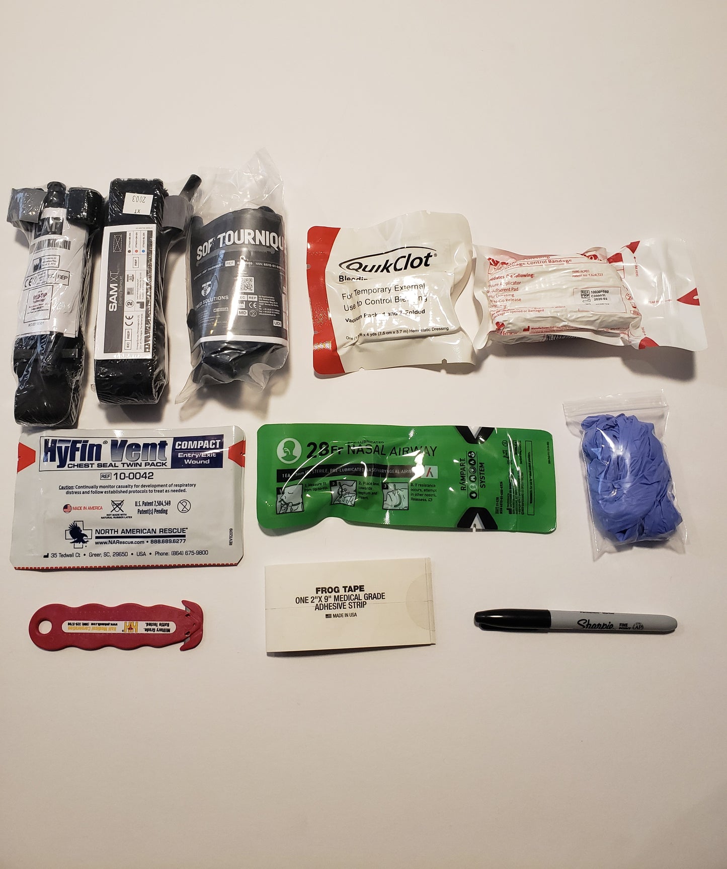 Centa1 Med Kits Blue Force Gear - Micro Trauma Kit NOW! Pouch with Our 9-Piece TFAK Supplies PLUS the BFG "Hammock"