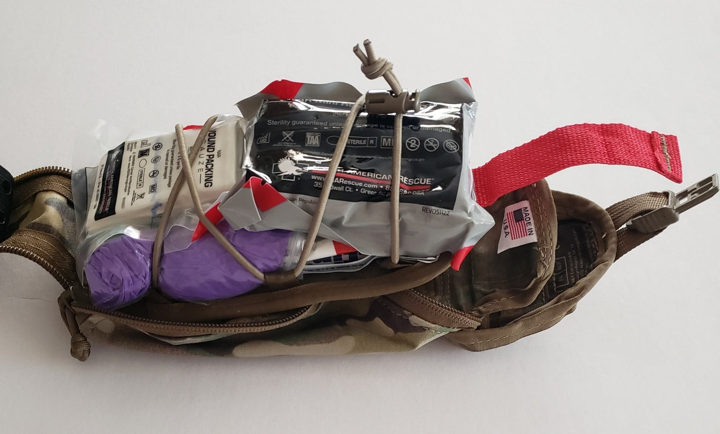 Centa1 Med Kits - North American Rescue - RIG Series Eagle IFAK Med Pouch with Our 10-Piece *TFAK Supplies - Multicam
