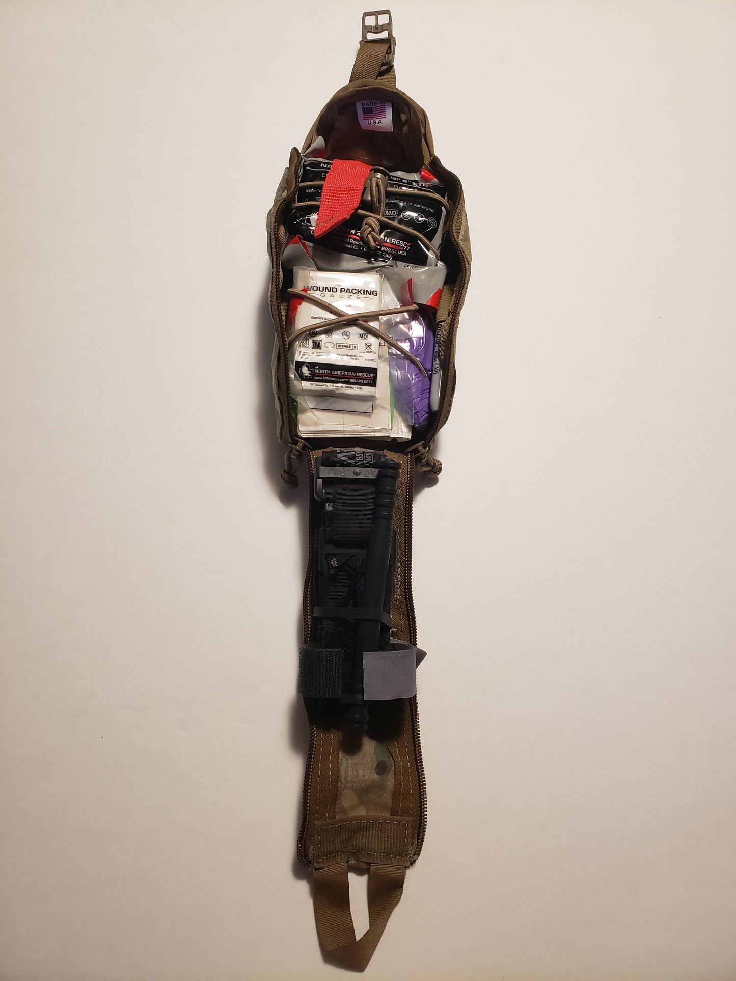 Centa1 Med Kits - North American Rescue - RIG Series Eagle IFAK Med Pouch with Our 10-Piece *TFAK Supplies - Multicam