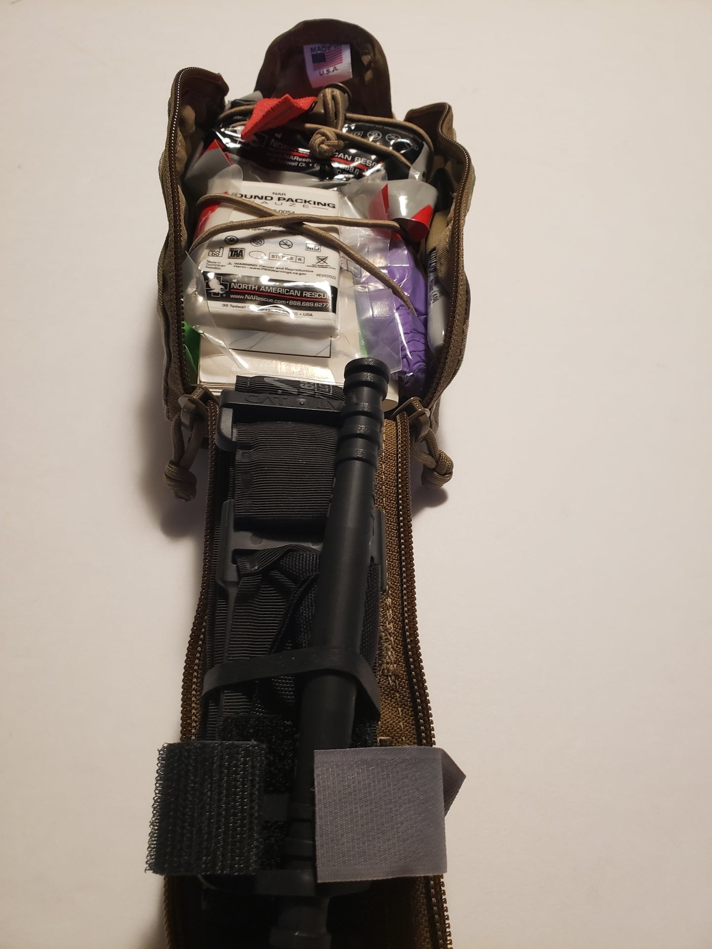 Centa1 Med Kits - North American Rescue - RIG Series Eagle IFAK Med Pouch with Our 10-Piece *TFAK Supplies - Multicam