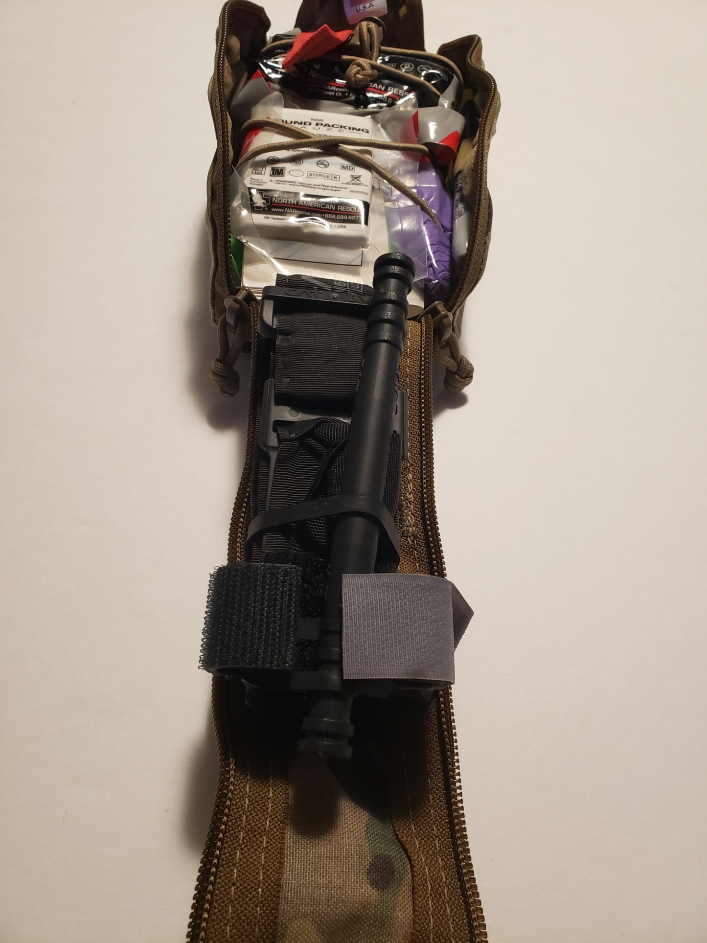 Centa1 Med Kits - North American Rescue - RIG Series Eagle IFAK Med Pouch with Our 10-Piece *TFAK Supplies - Multicam
