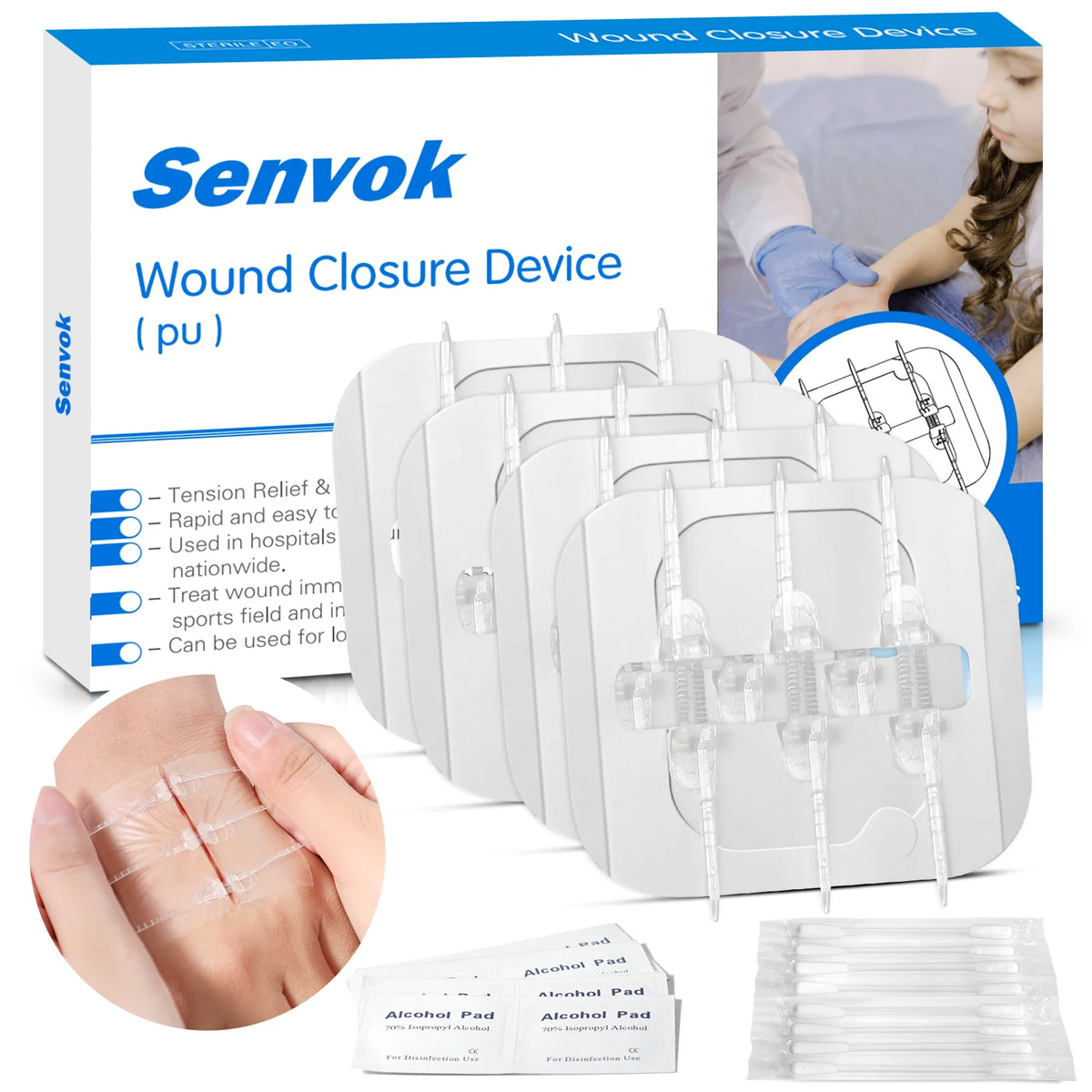 SENVOK - Advanced Wound Closure with Interlaced Locking Technology