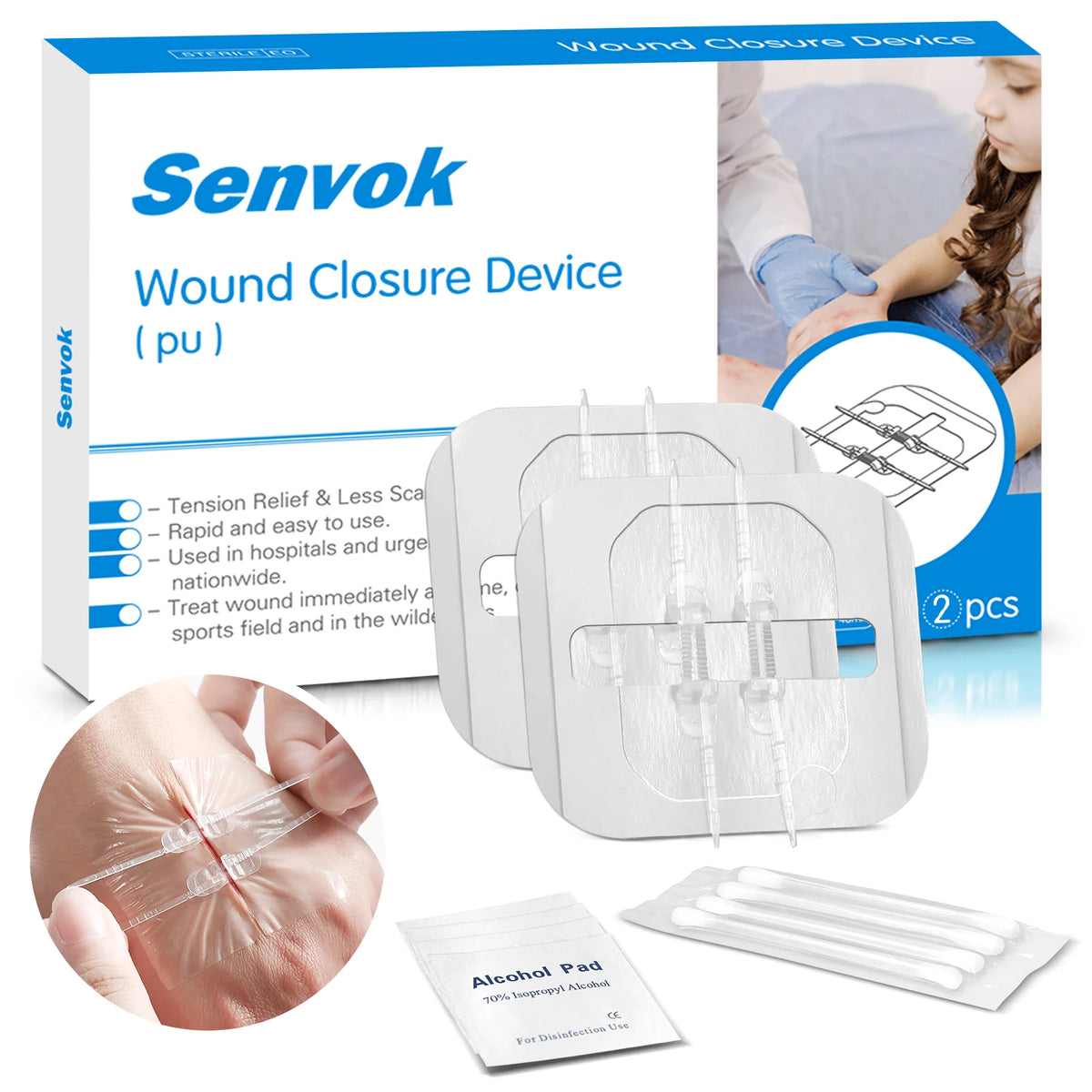 SENVOK - Advanced Wound Closure with Interlaced Locking Technology