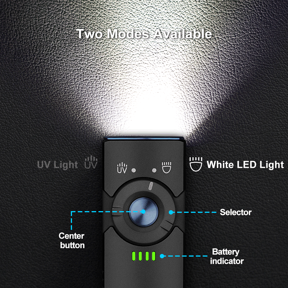 OLight - Arkfeld UV - White Light and UV Dual Light Sources Flashlight