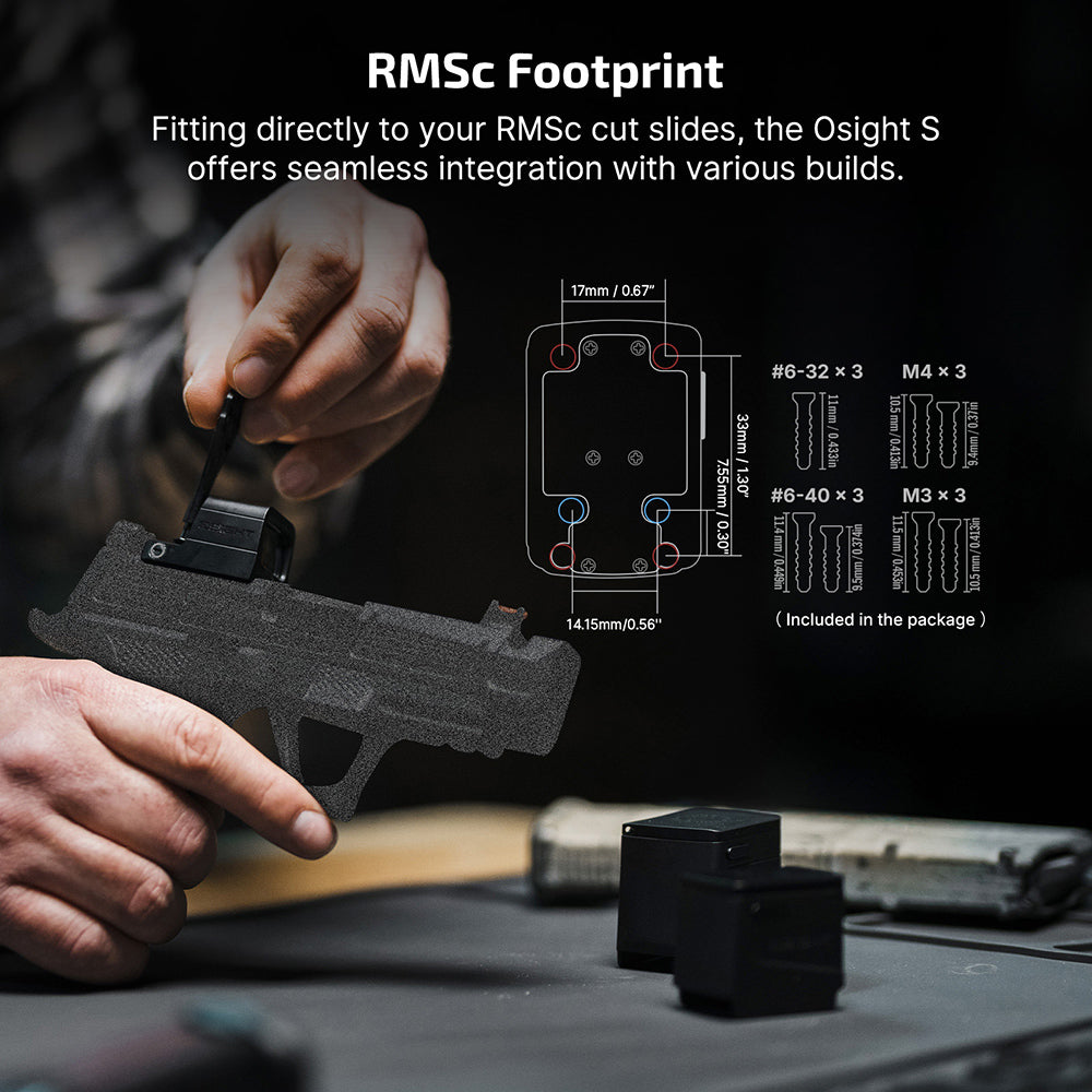 OLight - Osight S 2 MOA Dot & 32 MOA Circle RDS with OAL Material