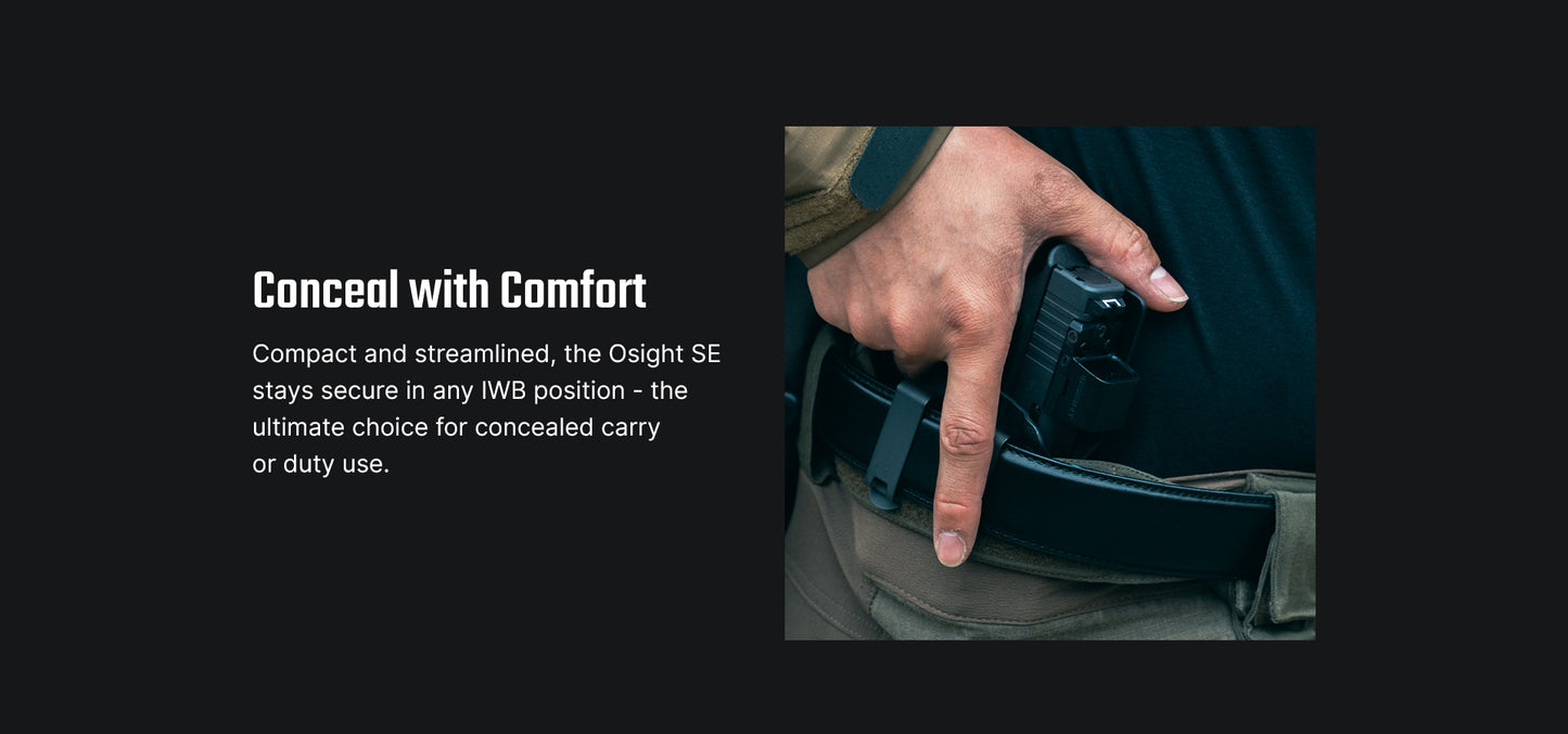 Osight SE RDS Enclosed Optic with RMSc Footprint and Replaceable Battery