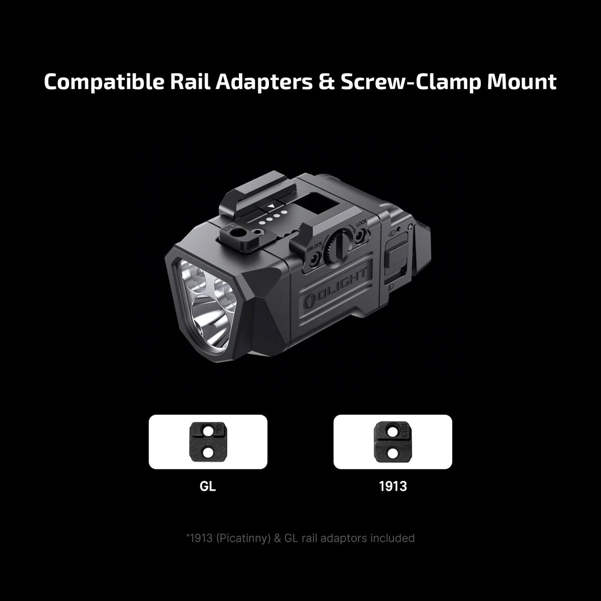 OLight - PL X Tactical Light 1,200 Lumens Dual Beams