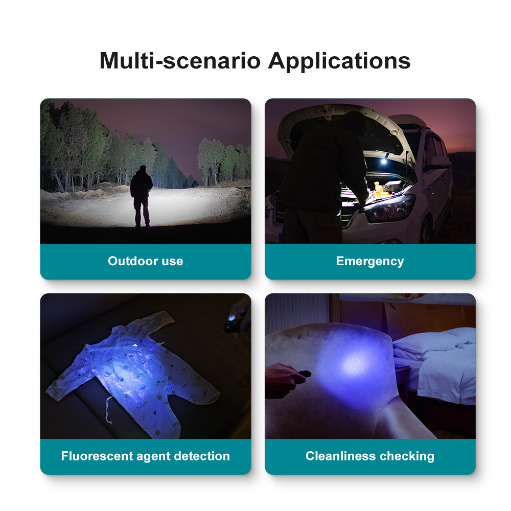 OLight - Arkfeld UV - White Light and UV Dual Light Sources Flashlight