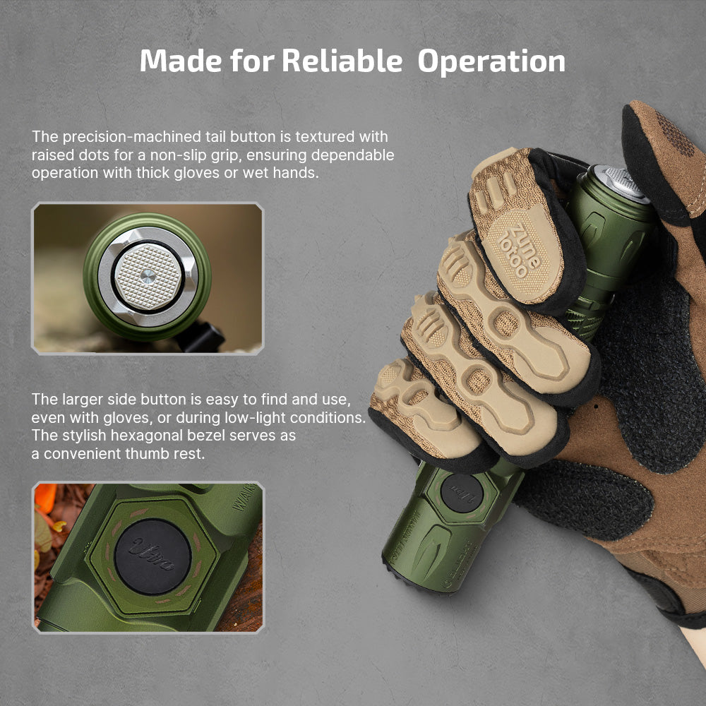 Warrior Ultra 2500 Lumens Tactical Flashlight with OAL Material