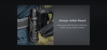 OLight - Warrior X 4 USB-C and MCC Rechargeable Tactical Flashlight With Holster