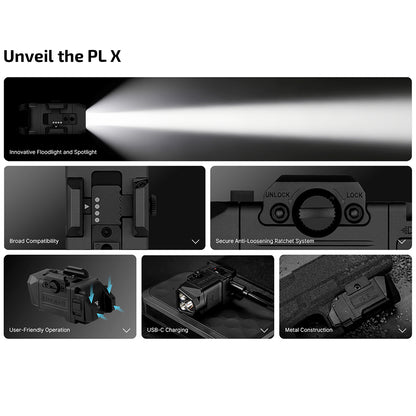 OLight - PL X Tactical Light 1,200 Lumens Dual Beams