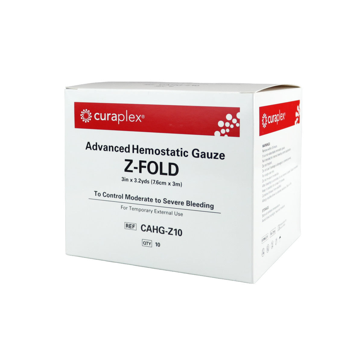 Curaplex® Advanced Hemostatic Gauzes - Z-Fold - Rolled - Pad