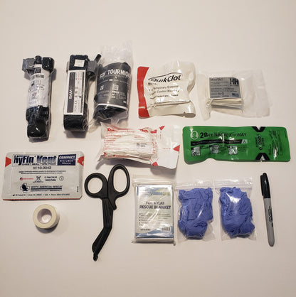 Centa1 Med Kits Blue Force Gear - Trauma Kit NOW! Medium Pouch with Our 12-Piece TFAK Supplies and a Commercial Grade Tourniquet Holder