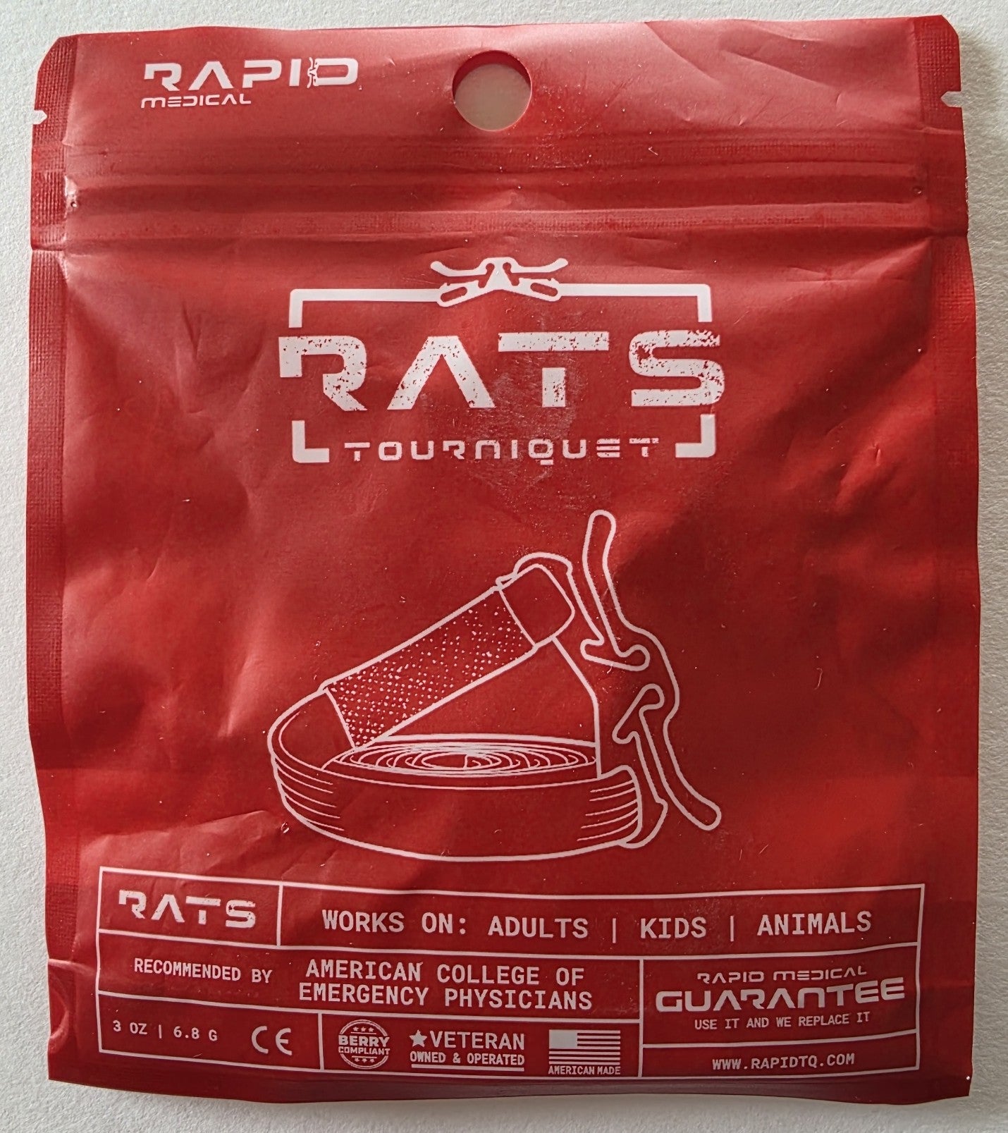 RAPID Medical - RATS Tourniquet - 2nd Gen. - Black