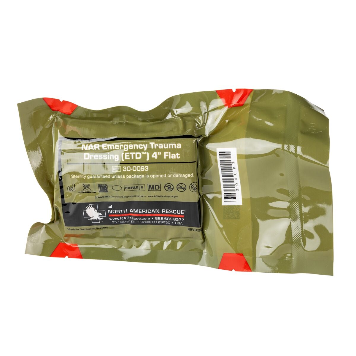 NAR - Flat Emergency Trauma Dressing (ETD) 4.0" or 6.0" Wide - (Limit 2 Per Customer)