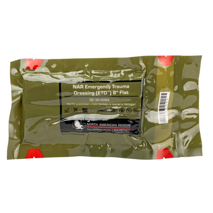 NAR - Flat Emergency Trauma Dressing (ETD) 4.0" or 6.0" Wide - (Limit 2 Per Customer)