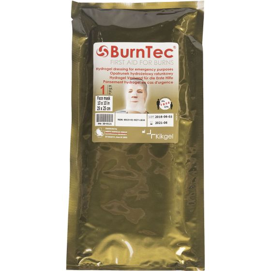 NAR - BurnTec Burn Masks - 10 in. x 10 in., 12 in. x 16 in. & 16 in. x 24 in. BurnTec Dressing Facial Mask