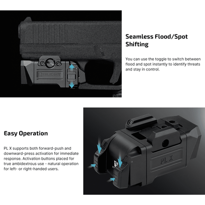 OLight - PL X Tactical Light 1,200 Lumens Dual Beams