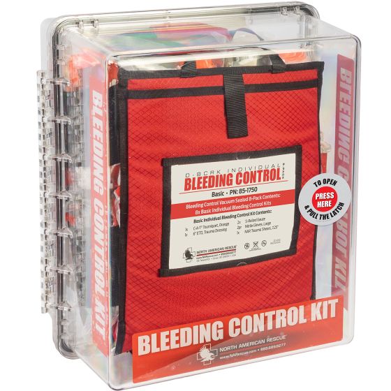 D-BCRK* Bleeding Control 8-Pack Stations - Vacuum Sealed D-BCRK Basic 8-Pack Vacuum Sealed Polycarbonate Station - SPECIAL ORDER PRODUCT!