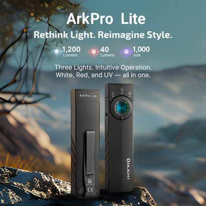 ArkPro Series – LITE Flat Unibody EDC Flashlight with Multi-Light Sources