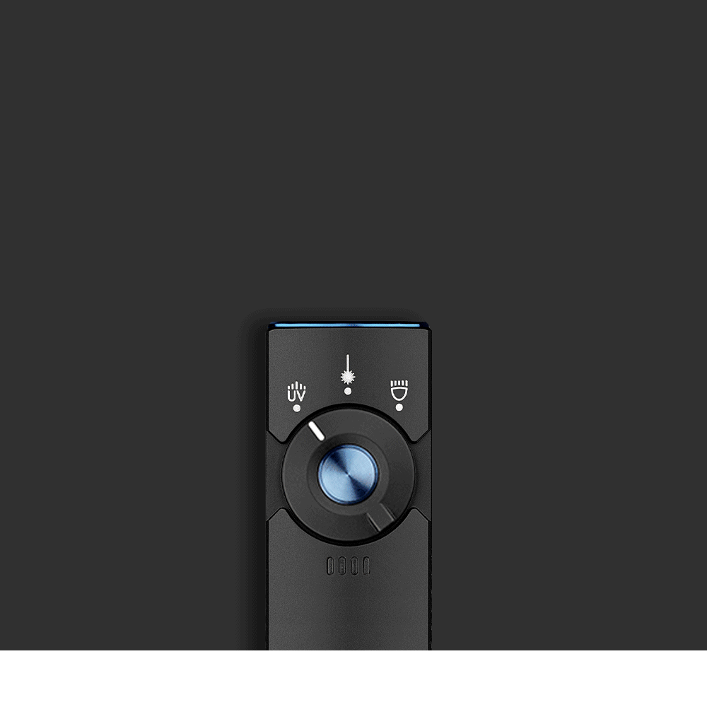 OLight - Arkfeld Pro Flat EDC Flashlight with LED Light UV and Laser