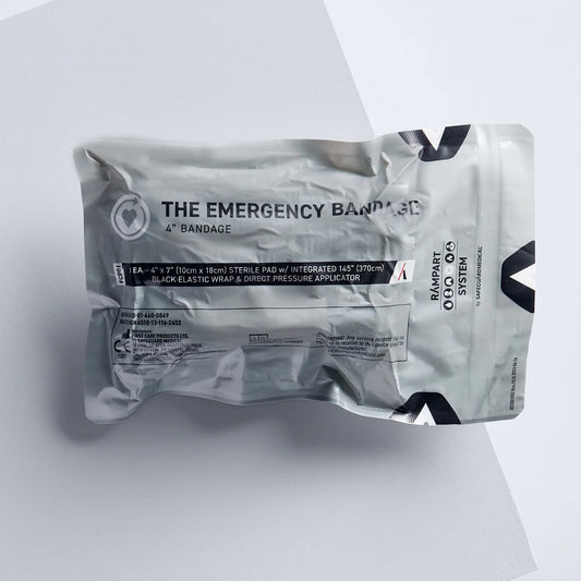 4-Inch Emergency Bandage – White AKA THE ISRAELI BANDAGE® by SAFEGUARD MEDICAL - (Limit 3 Per Customer)