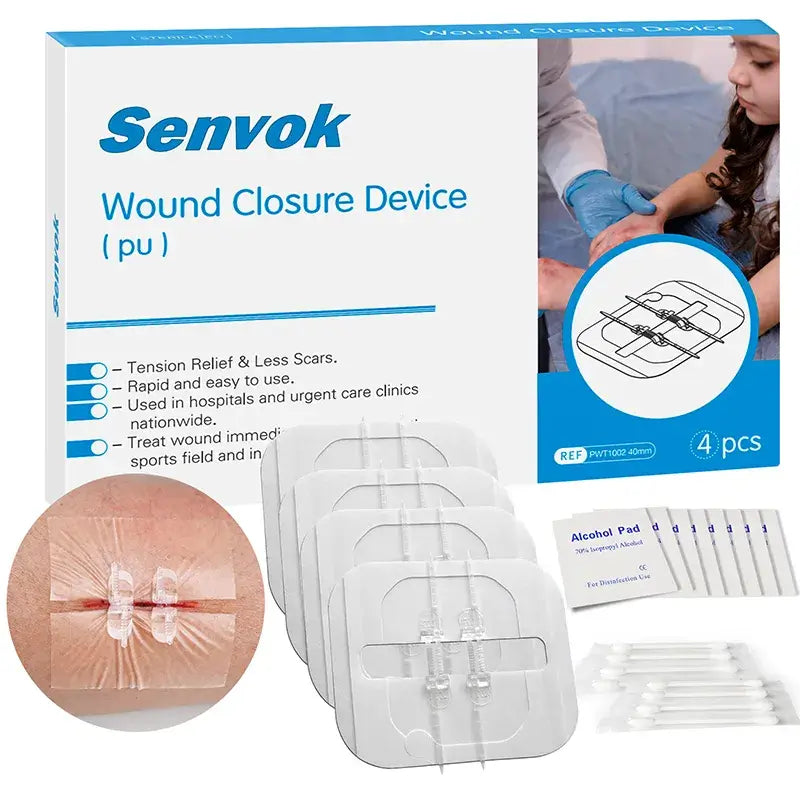 Stab Wound 英語 3枚セット SENVOK - Advanced Wound Closure with Interlaced Locking