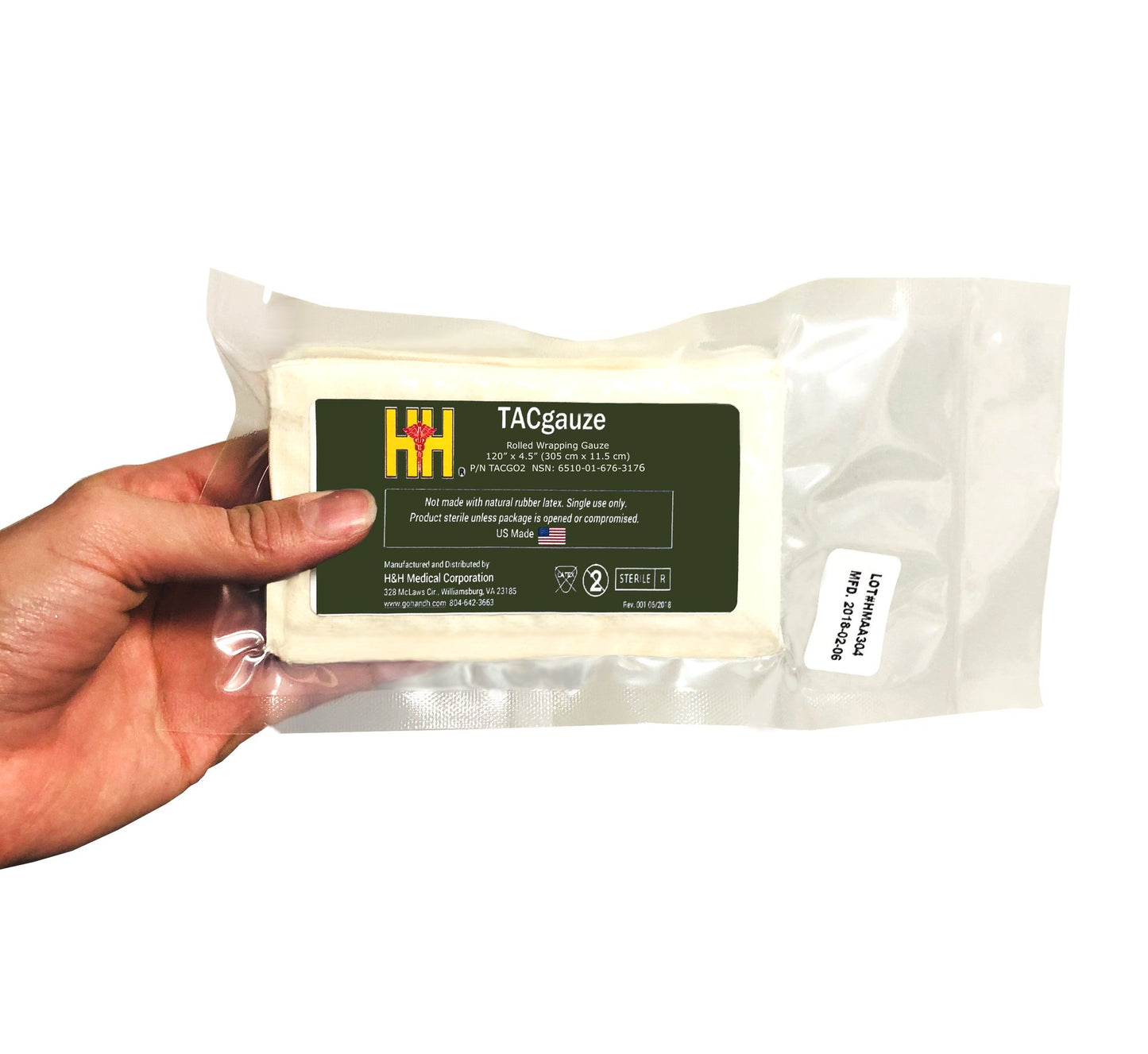 H&H Medical Corp - TACgauze - (Limit 3 Per Customer)