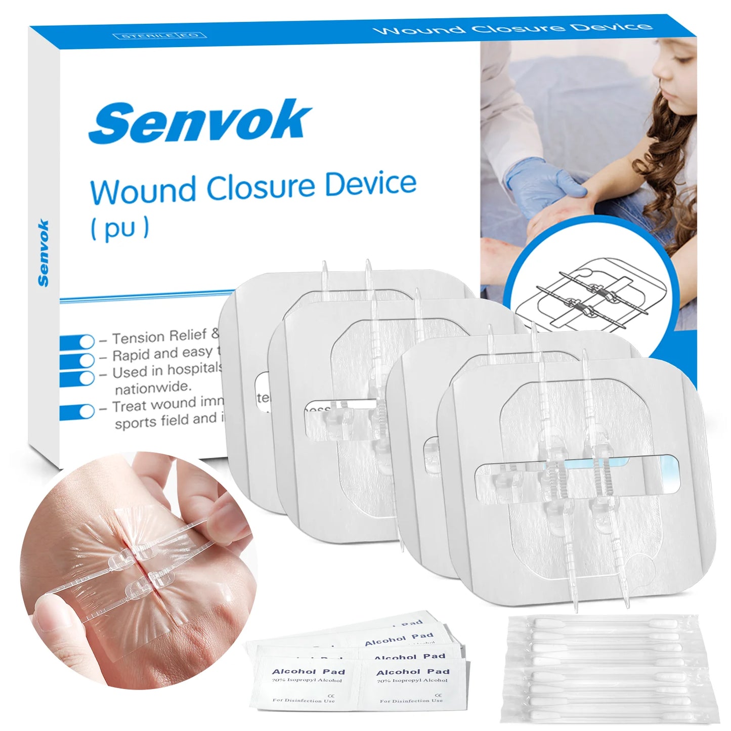 SENVOK - Advanced Wound Closure with Interlaced Locking Technology