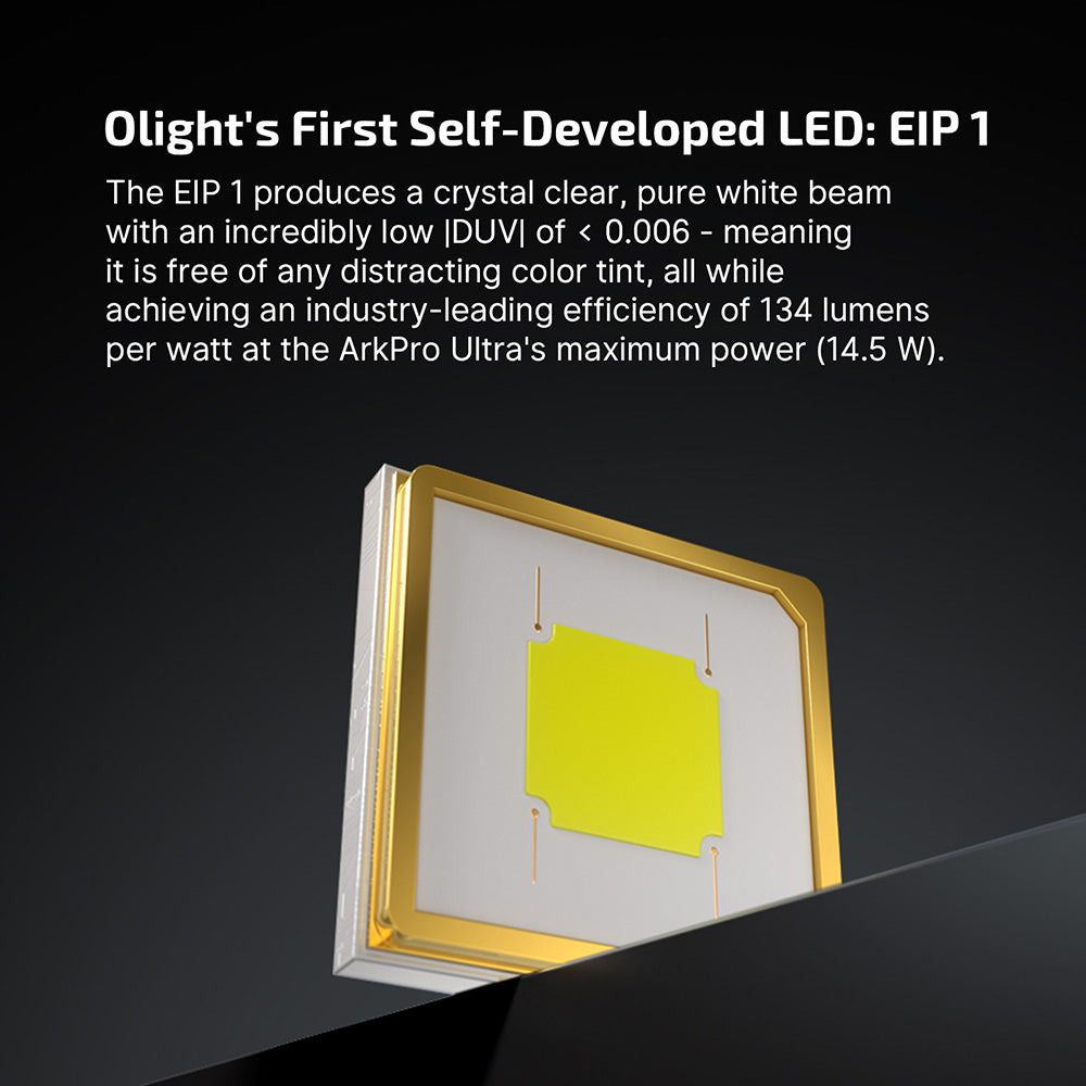 OLight - ArkPro Series – ULTRA Flat Unibody EDC Flashlight with FOUR Multi-Light Sources