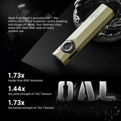 OLight - ArkPro Series – ULTRA Flat Unibody EDC Flashlight with FOUR Multi-Light Sources
