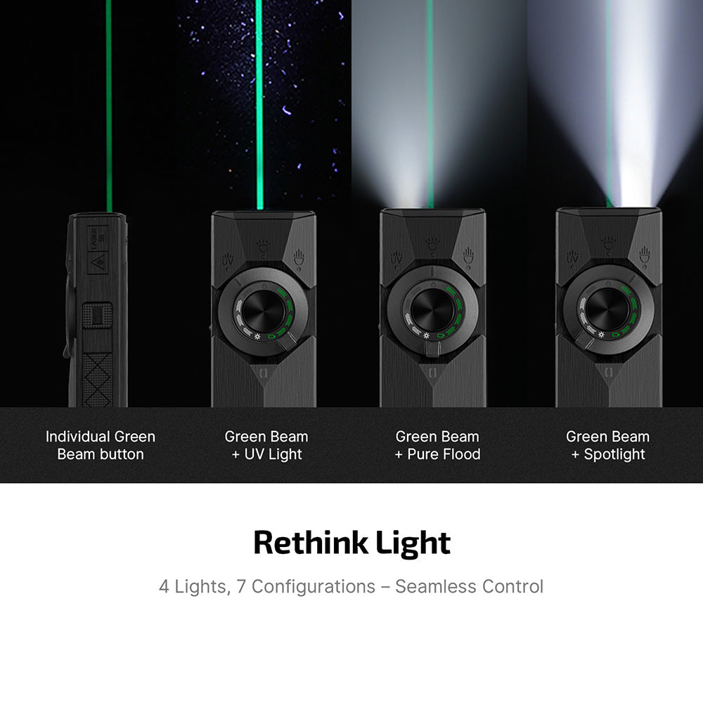 OLight - ArkPro Series – ULTRA Flat Unibody EDC Flashlight with FOUR Multi-Light Sources