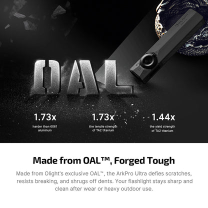 OLight - ArkPro Series – ULTRA Flat Unibody EDC Flashlight with FOUR Multi-Light Sources