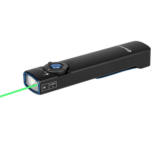 OLight - Arkfeld Flat Flashlight with Green Laser & White Light