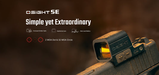 Osight SE RDS Enclosed Optic with RMSc Footprint and Replaceable Battery