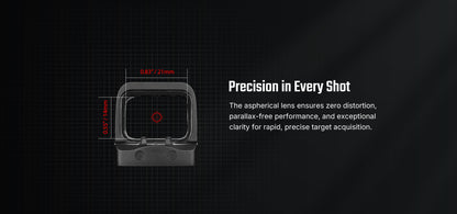 Osight SE RDS Enclosed Optic with RMSc Footprint and Replaceable Battery