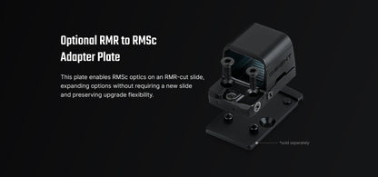 Osight SE RDS Enclosed Optic with RMSc Footprint and Replaceable Battery