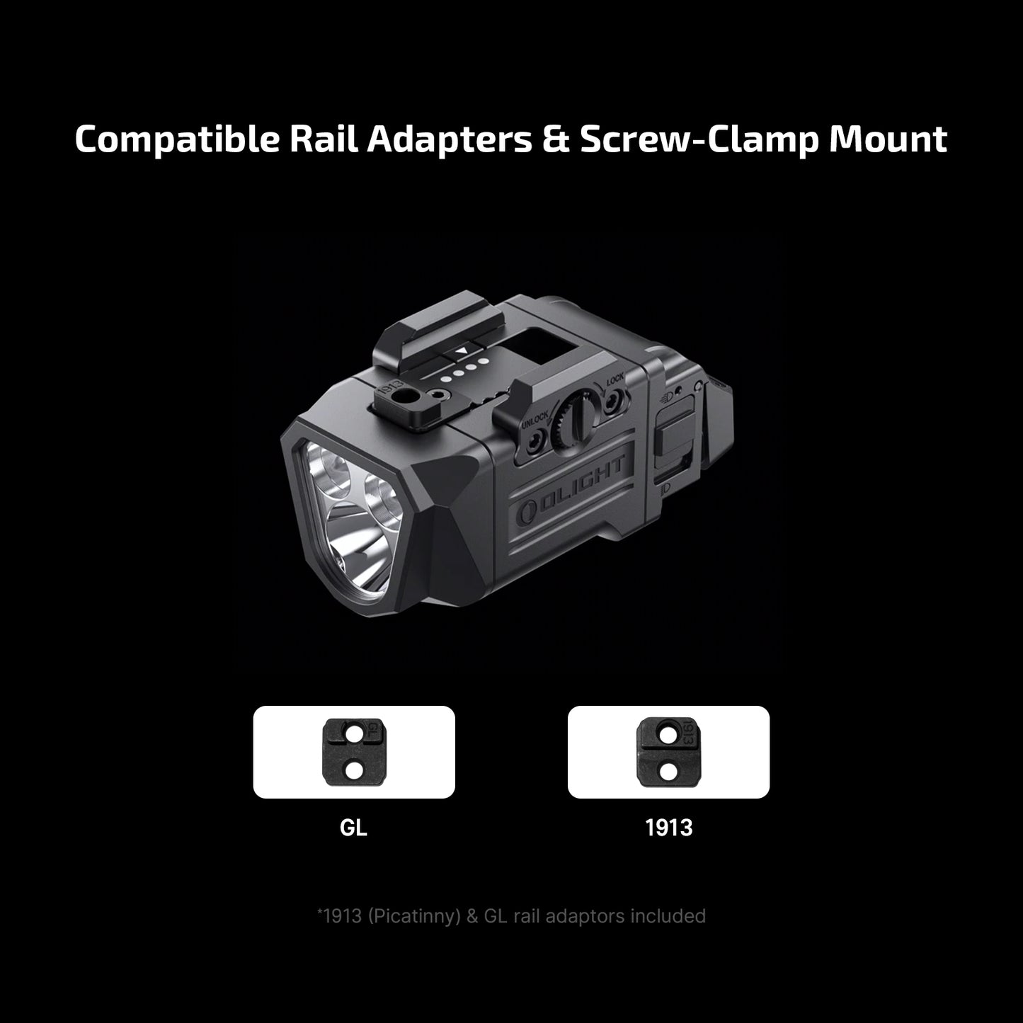 OLight - PL X Tactical Light 1,200 Lumens Dual Beams