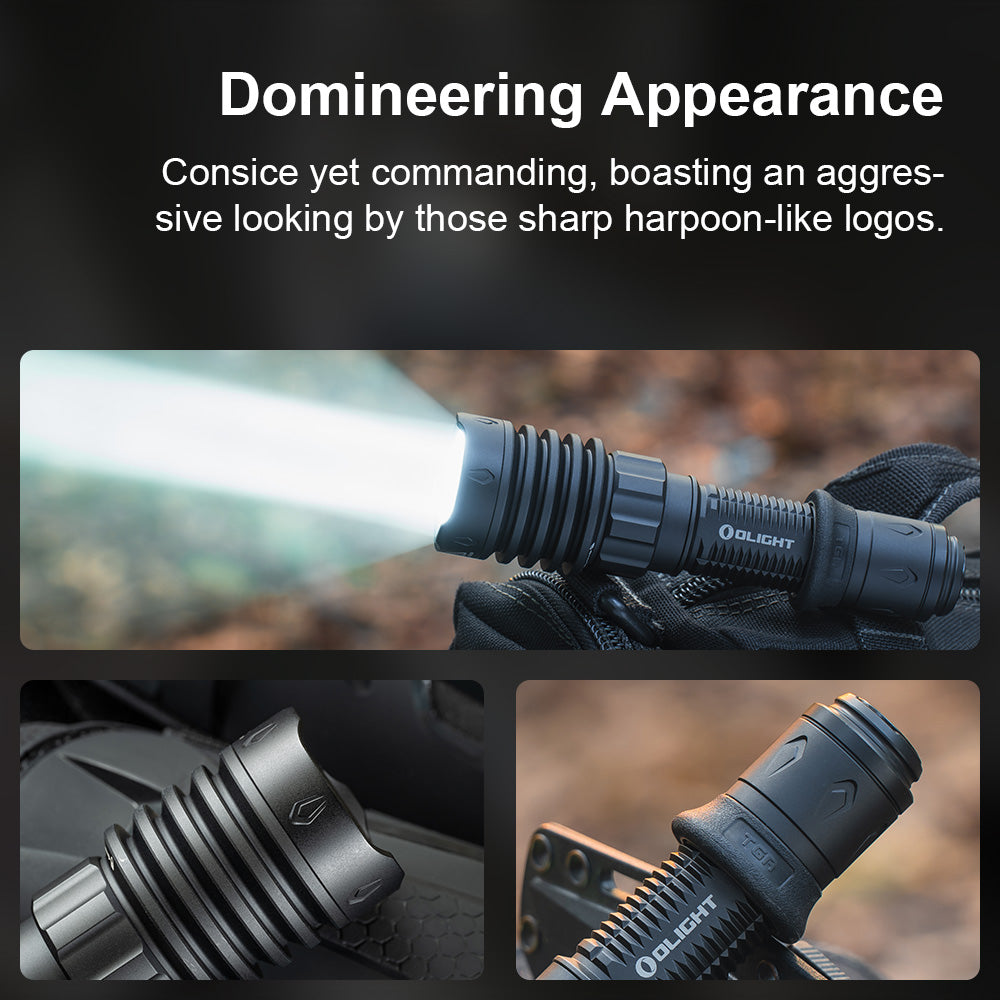 OLight - Warrior X 4 USB-C and MCC Rechargeable Tactical Flashlight With Holster