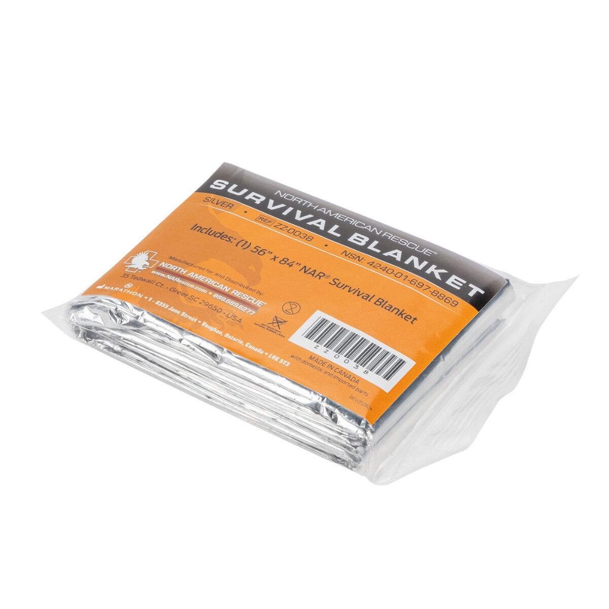NAR - EMERGENCY SURVIVAL BLANKET - 56" X 84"