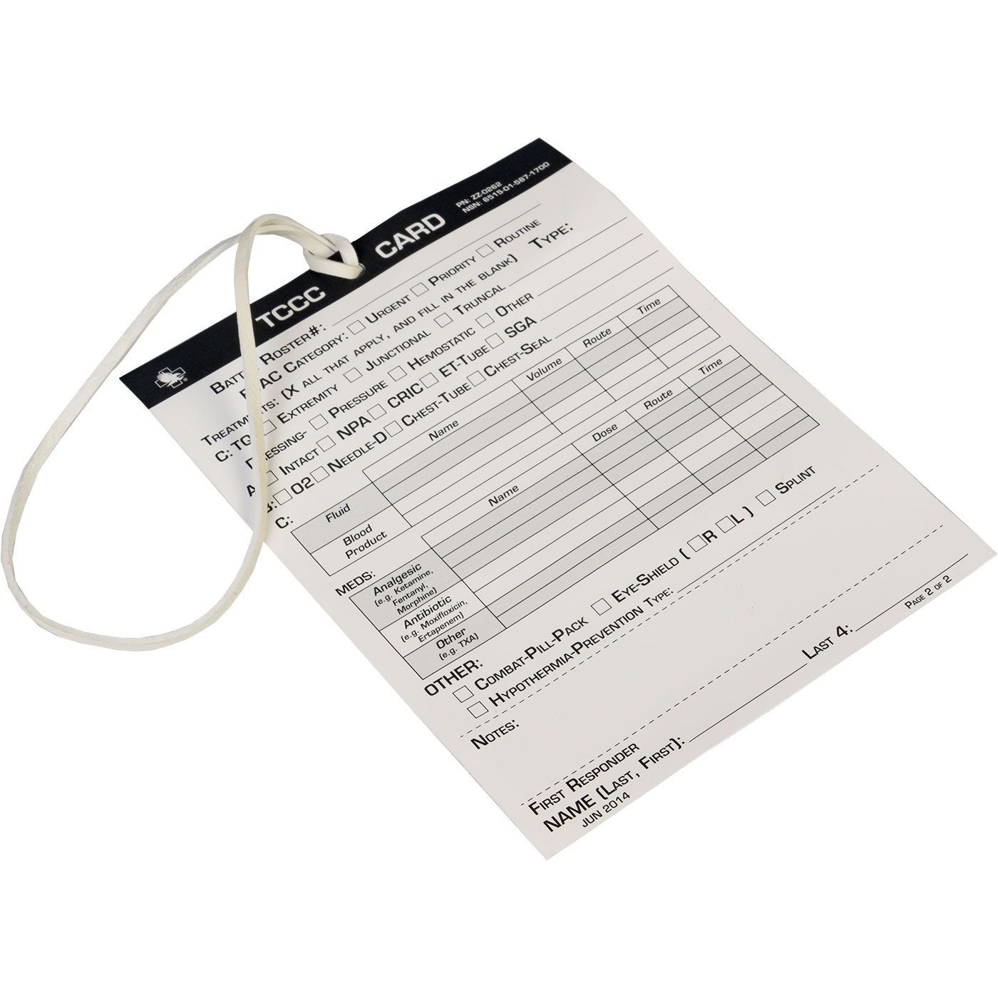 NAR - Combat Casualty Card