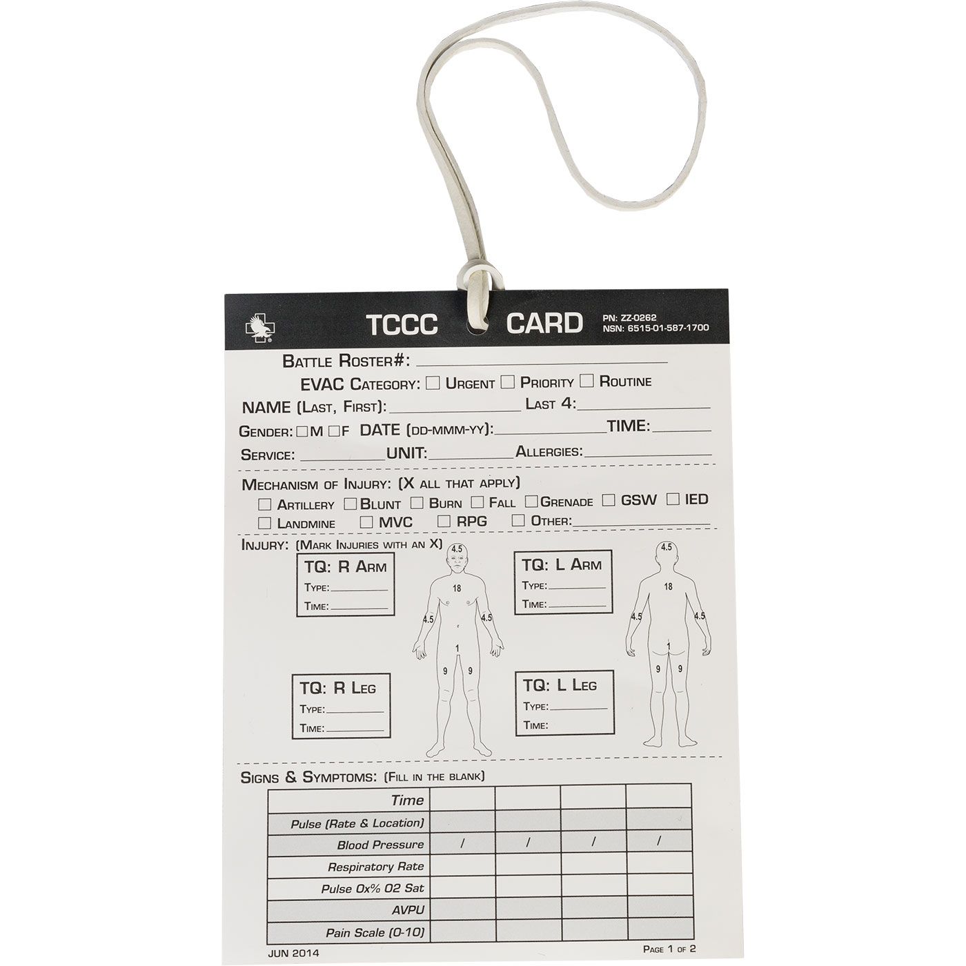 NAR - Combat Casualty Card