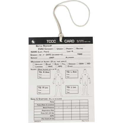 NAR - Combat Casualty Card