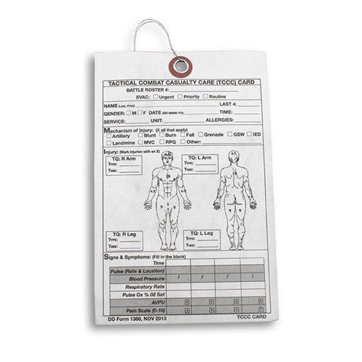 Phokus Research Group - TCCC Casualty Card