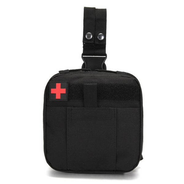 Drop Leg Medical Pouch - Black - 7.8